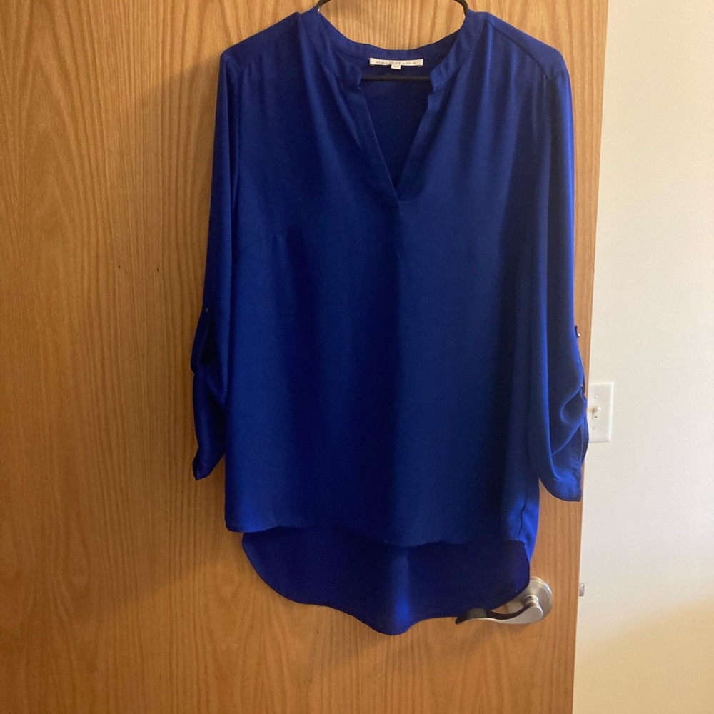 Long sleeve Royal blue blouse